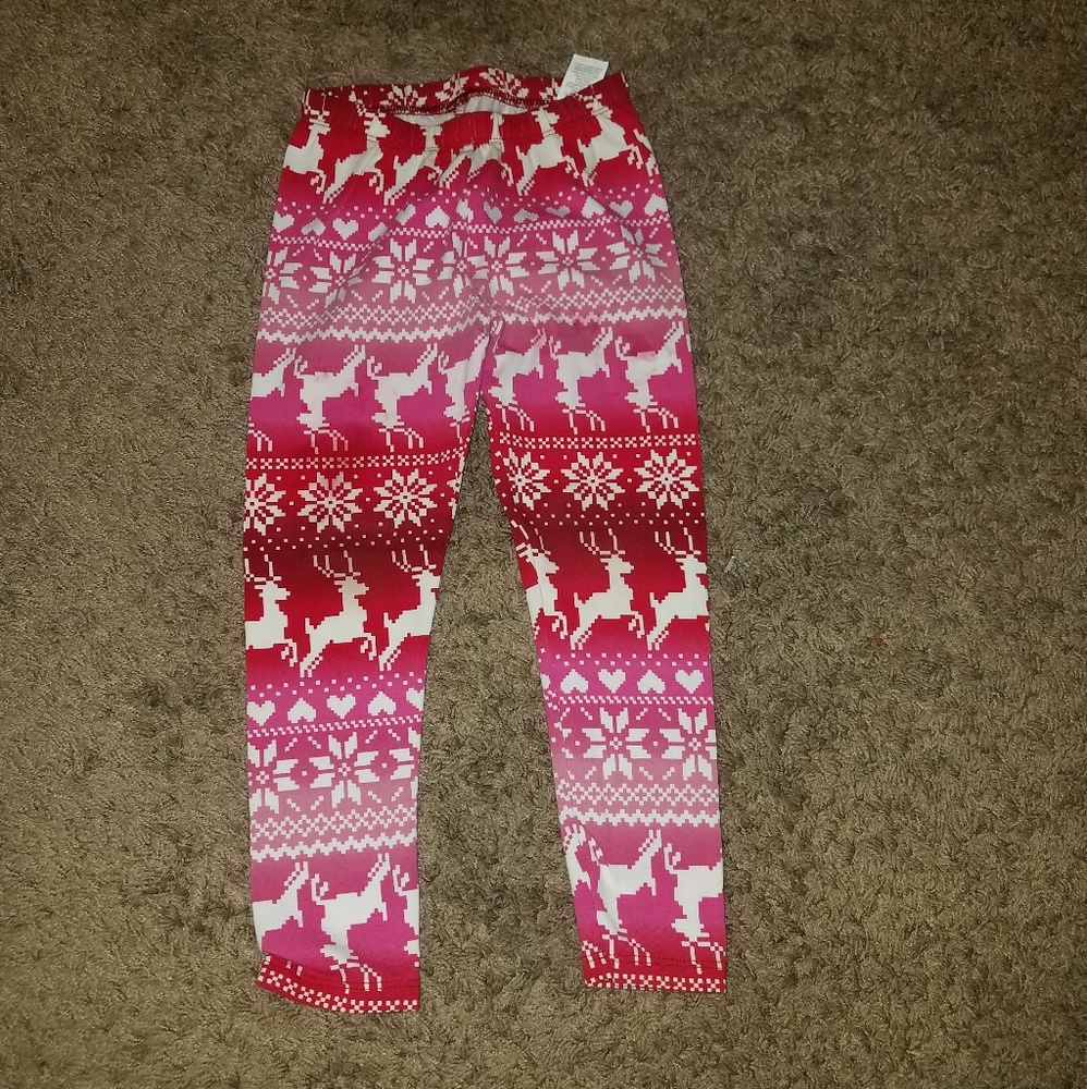 Girls reindeer leggings